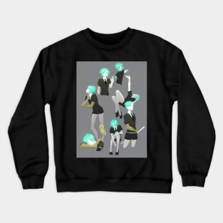 A bunch of Phosphophyllites Crewneck Sweatshirt